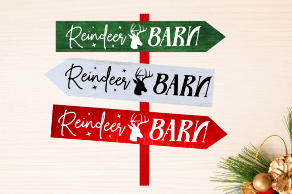 Download Reindeer Barn SVG Design,North Pole Sign - Reindeer barn svg Collection