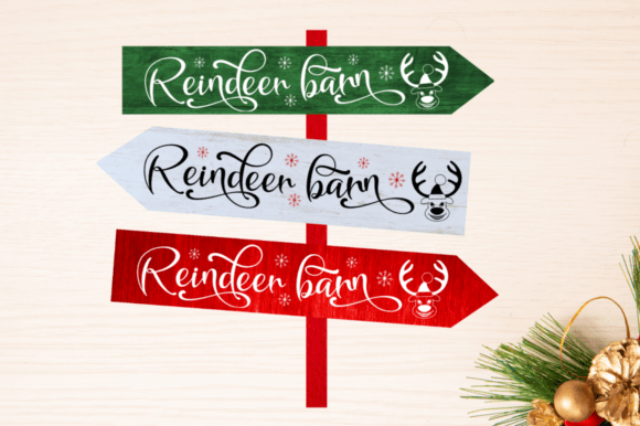 Download Reindeer Barn SVG Design,North Pole Sign - Reindeer barn svg Collection