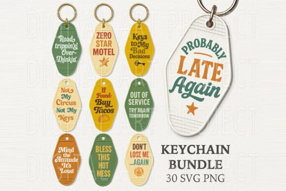 Download Snarky Motel Keychain SVG – Retro Motel - Premium Resources