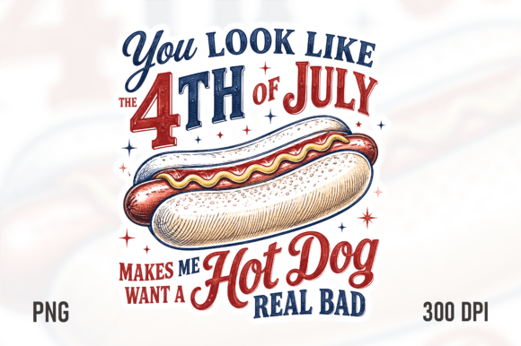 Download Hot Dog 4th of July PNG - Premium Resources